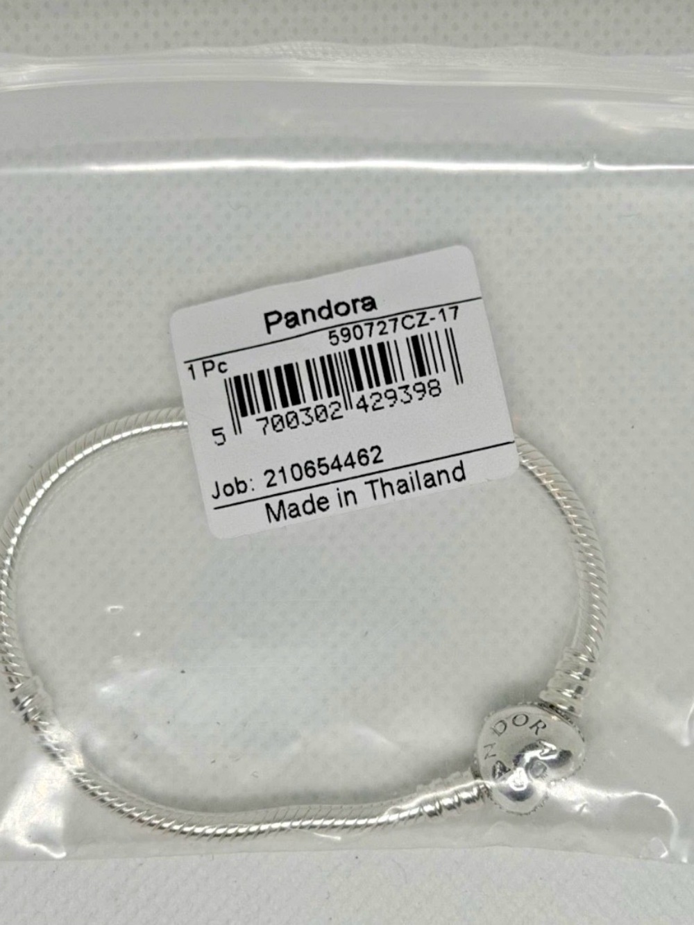Pandora Moments Sparkling Heart & Snake Chain Bracelet 590727CZ-17